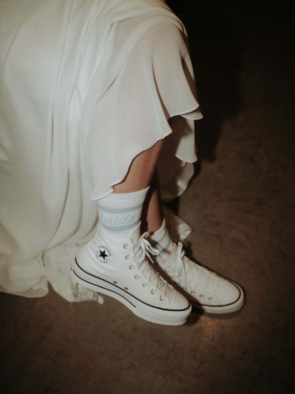 Converse All Star White Canvas High-Tops